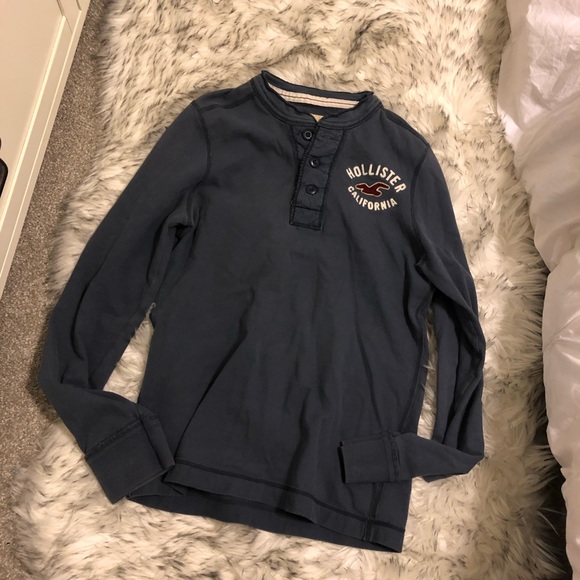 Y2K Button thermal long Sleeve Top Shirt D - Picture 5 of 6